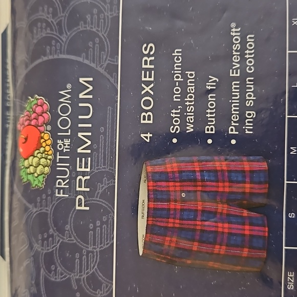 Fruit of the Loom Men's Relaxed Fit Plaid Boxer Shorts Medium 32-34 - Picture 4 of 5